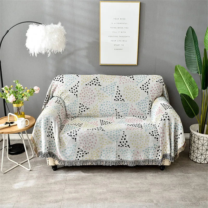 Американское одеяло Slipcover многофункциональное Cobertor диванное покрывало нескользящее стеганое одеяло s рождественские украшения для дома - Цвет: Dot