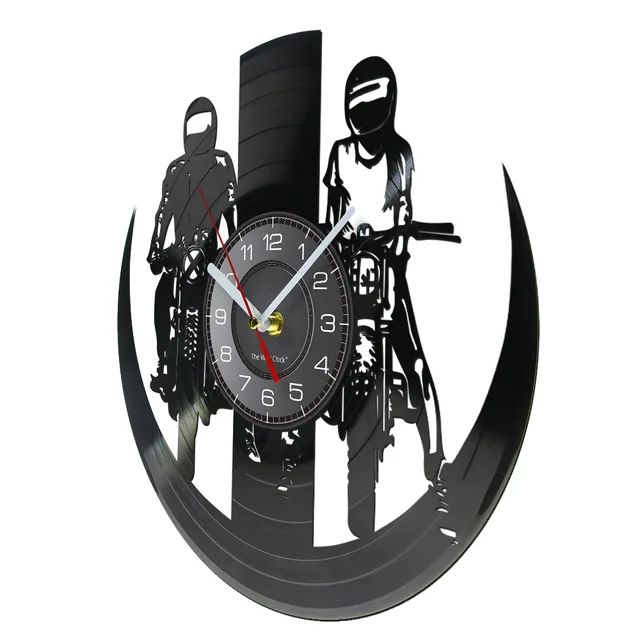 Motorrad Reiter Racing Wanduhr Vinyl Record Extreme Motocross Sport  Kunstwerk Dirt Bike Professionelle MX Fahrer Wand Uhr - AliExpress