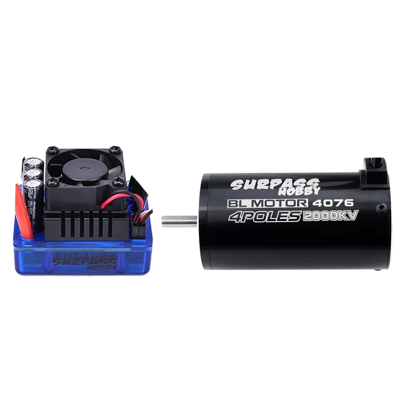 SURPASSHOBBY 4076 2000KV бесщеточный мотор водонепроницаемый безсенсорный+ 120A ESC для 1:8 RC Дрифт гоночный внедорожный альпинистский автомобиль