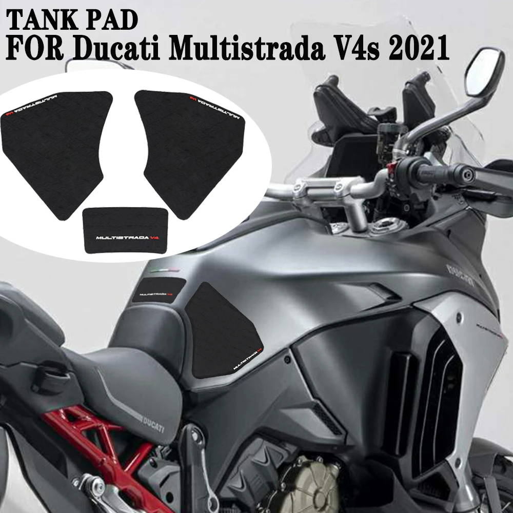 Motorcycle Tank Pad Non-slip Side Fuel Tank Pad Knee Pads For DUCATI Multistrada V4s 2021 Fuel Tank Sticker Decal Grip pad