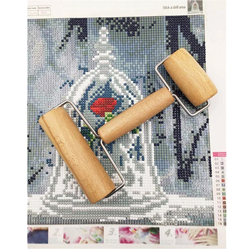 5D алмазная живопись инструмент деревянный Ролик DIY Вышивка мозаика аксессуары