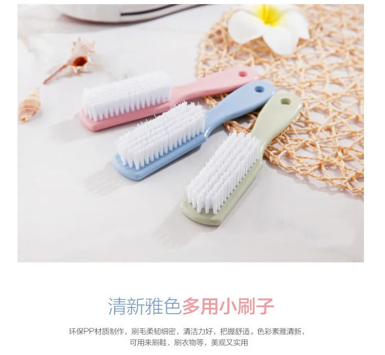 Plain Color Plastic Small Brush Shoe Cleaning Brush Soft Bristle Shoe Brush Laundry Scrubbing Brush Shoe Brush
