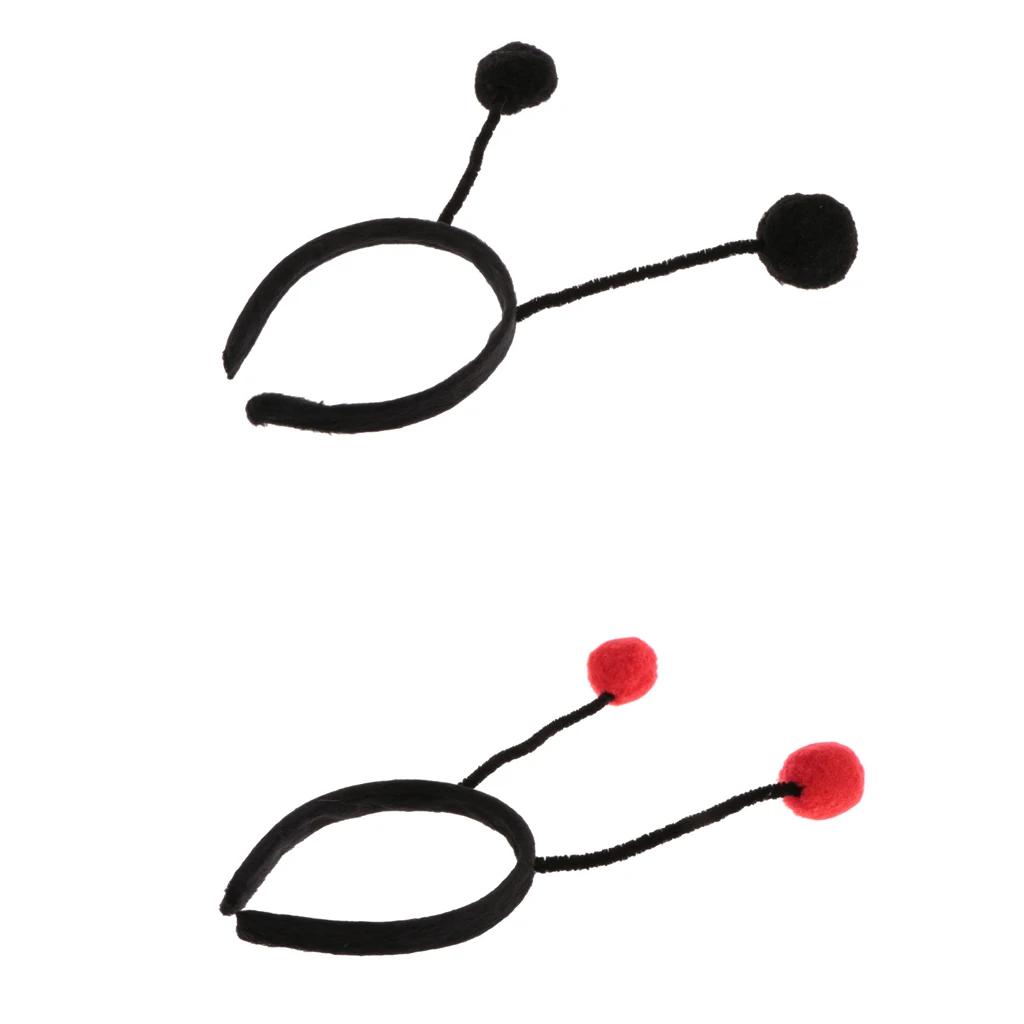 2Pieces Multicolor Girl Kids Insect Antenna Headband Bumblebee Ant Alien Costume
