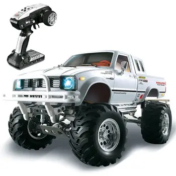 شراءHG P407 1/10 2.4G 4WD رالي Rc سيارة ل TOYATO المعادن 4X4 رافعة شاحنة خفيفة لنقل السلع لعبة الصخور الزاحف RTR
