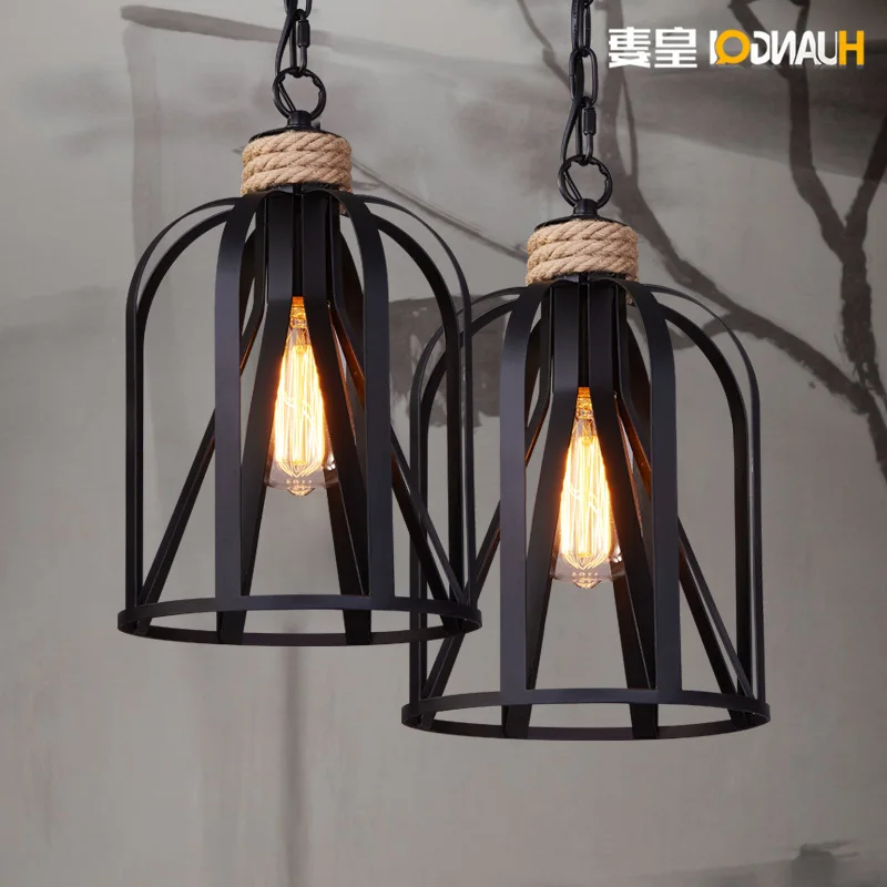 

American Iron Retro Droplight Chandelier Bar Coffee Clothing Store Dining Room Lamp luminaire suspendu