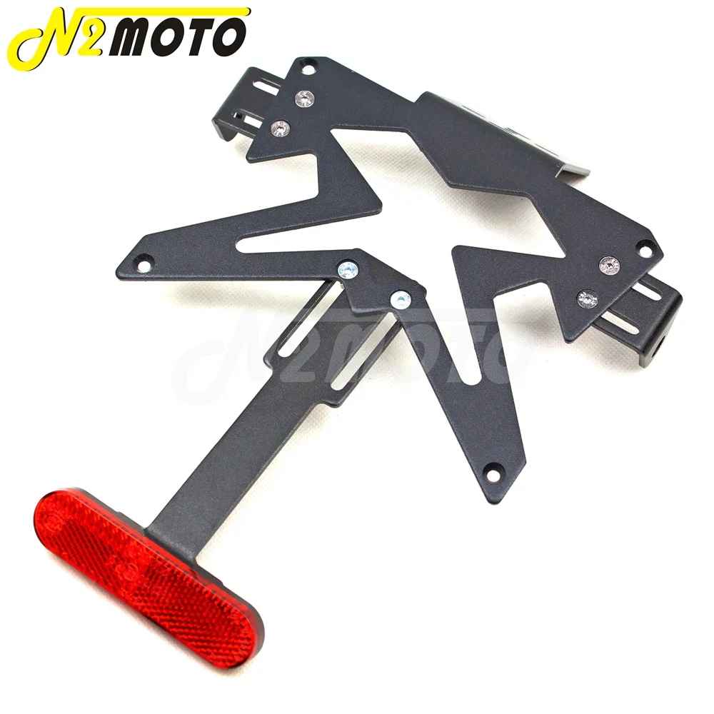 Support de plaque d'immatriculation de moto, Kit universel d'élimination  des ailes, queue de moto bien rangée, support de plaque d'immatriculation -  AliExpress