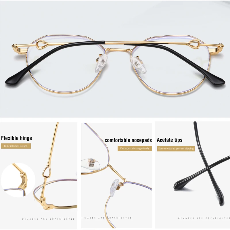 VCKA, винтажные очки против голубого излучения, оправа для женщин, очки для чтения, синий светильник, очки, компьютерные прозрачные оптические очки