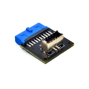 

USB 3.1 Front Panel Socket to USB 3.0 20Pin Header For Motherboard Extension Male Adapter V2U6