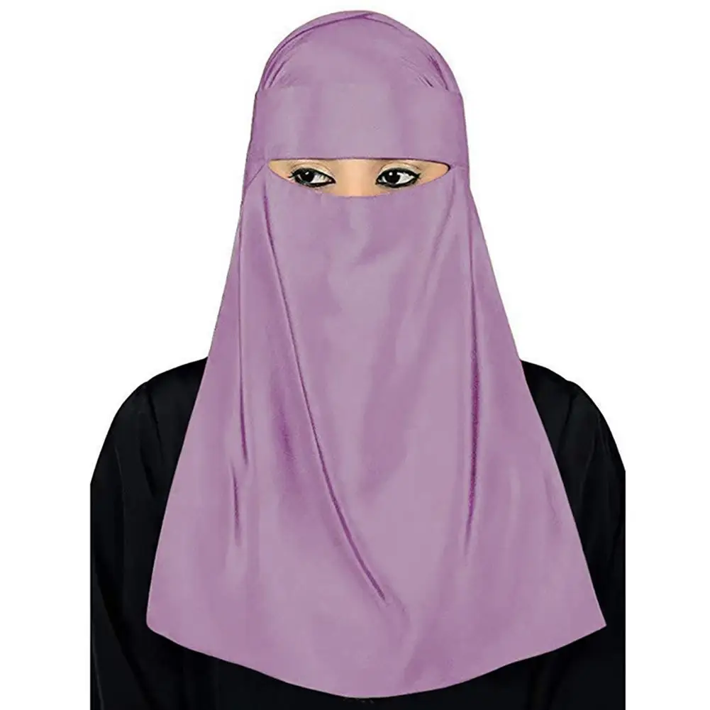 Turbante Largo Musulmán Seda Hielo - Hiyab Mujer, Blanco, Talla Única