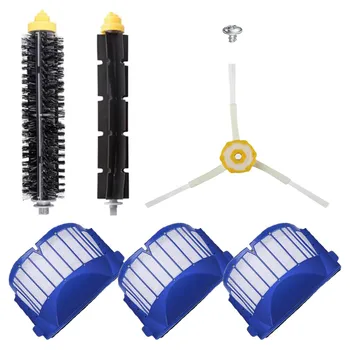 

Bristle & Flexible Beater & 3-Armed Brush & Aero Vac Filter For iRobot Roomba 600 620 630 650 660 Robot Vacuum Cleaner Parts