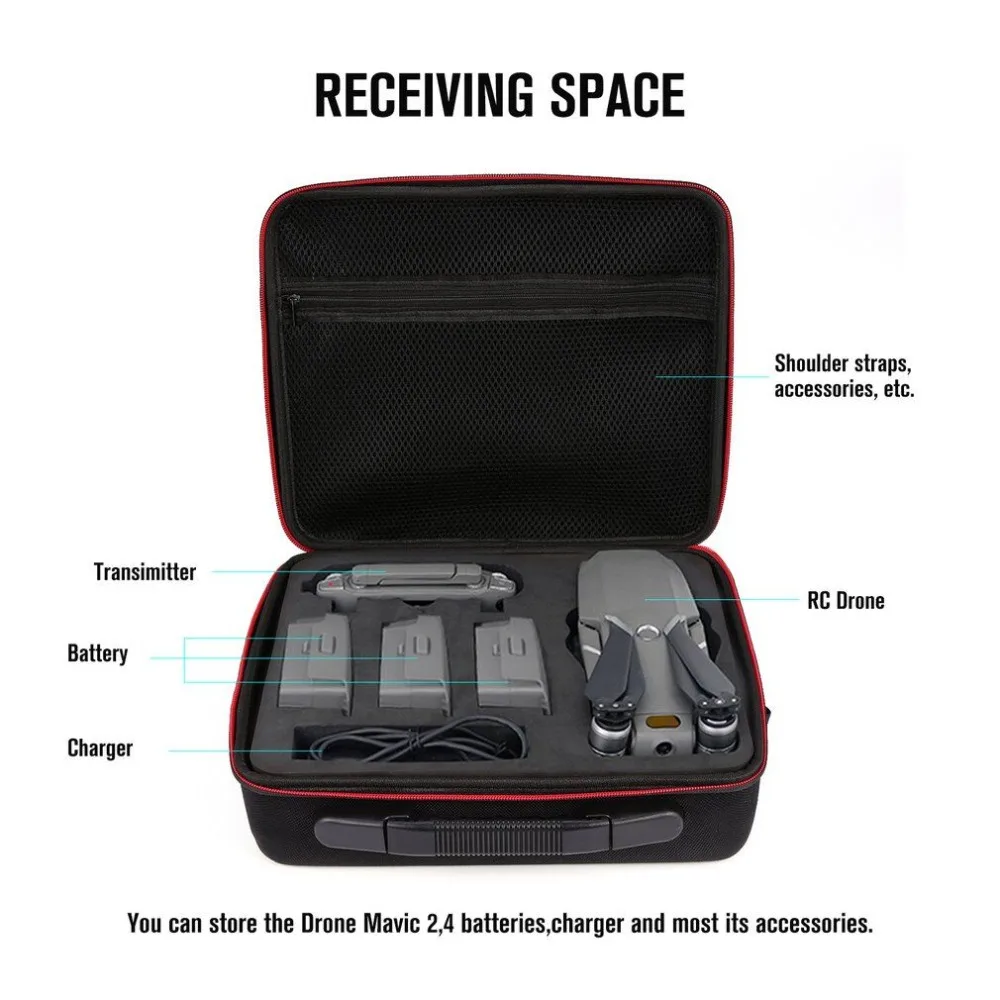 Износостойкая Mavic 2 Pro EVA сумка для хранения Жесткий чехол для переноски сумка на плечо для DJI Mavic 2 Pro