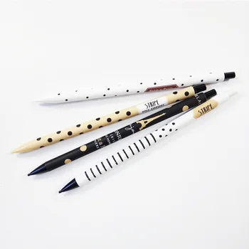 

40pcs/lot classic Stripe and dots style Automatic Pencil student gift wholesale