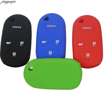 

jingyuqin 30pcs 4 Buttons Silicone Remote Car-Styling Key Case Cover for Honda Accord KOBUTAH2T CRV S2000 Insight Prelude