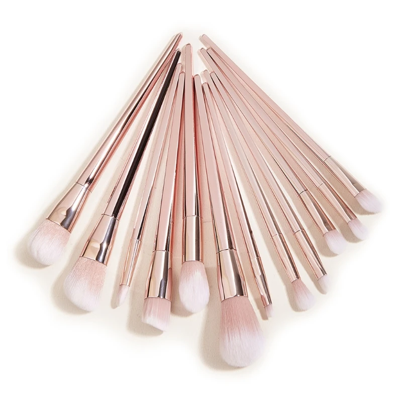  Prismatic Makeup Brush Set Foundation Blending Contour Powder Cosmetic Tools Purple Betel Gold Professional Accessories | Красота и