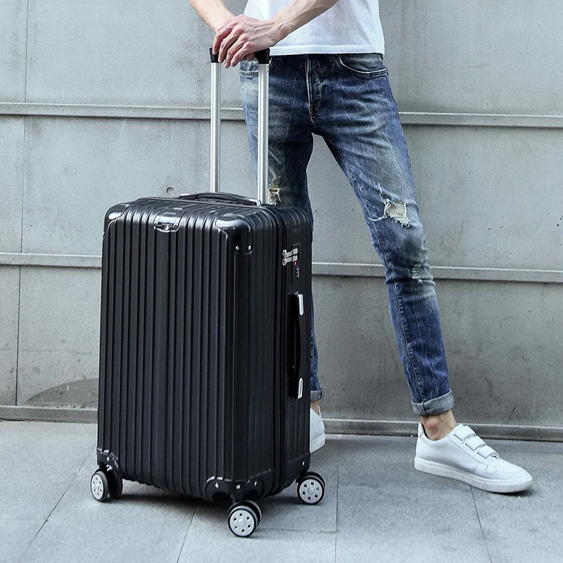 Factory Direct Selling Wholesale Universal Wheel with Hook Draw-bar Luggage Mute Wear-Resistant Aluminium Alloy Password Luggage