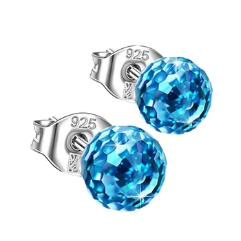 

Trendy Earrings Disco Ball Crystal Earrings Exquisite Simple Colorful Crystal Ball Multicolor Crystal Ball Earrings for Women