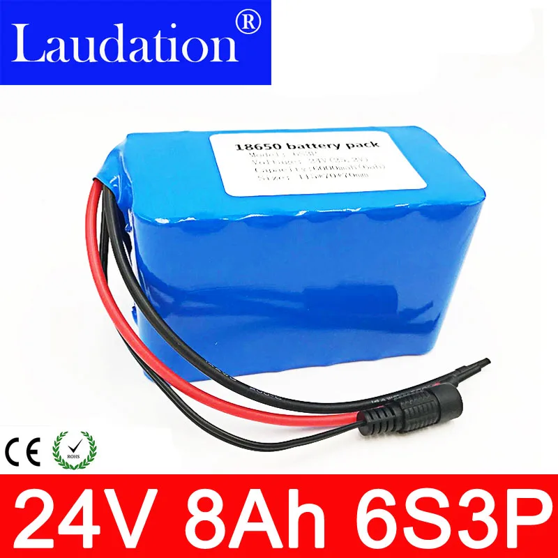24 вольт постоянного тока Батарея пакет 25 2 V 8Ah bms 18650 Перезаряжаемые для gps