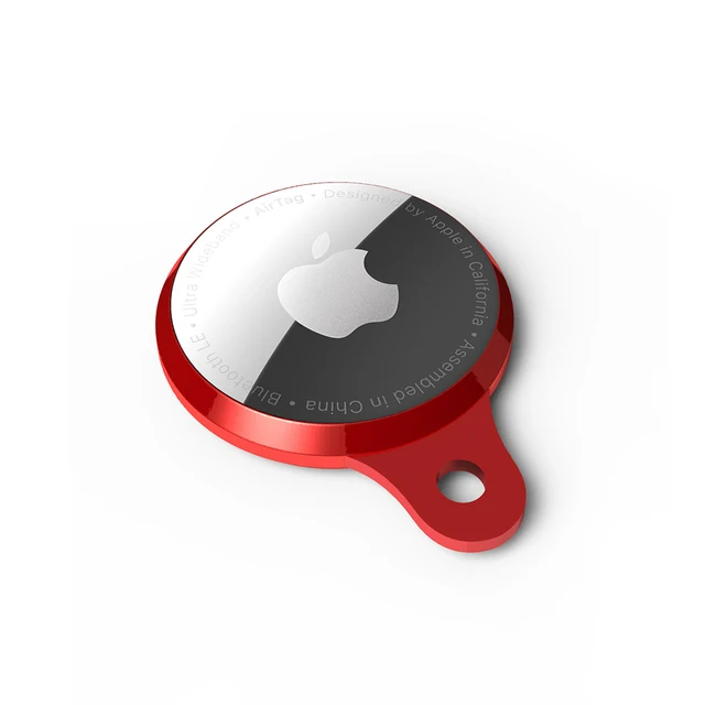 Airtags Case Protective Cover TPU Case of New Apple AirTags for Anti-Scratch and  Anti-Loss Design Red