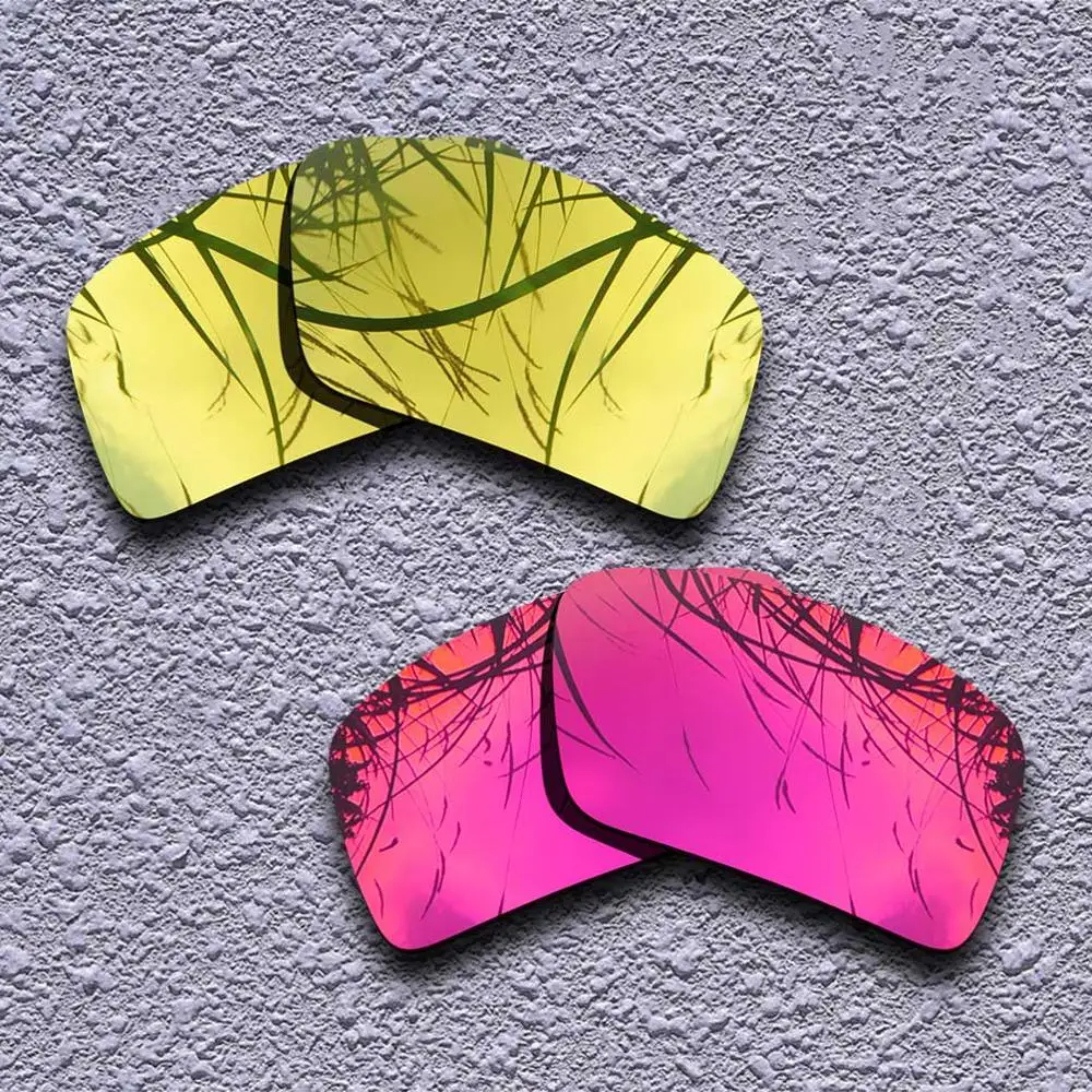 Golden-Purple Red 2 пары поляризованных сменных линз для солнцезащитных очков Оукли 2-несколько вариантов - Lenses Color: Golden-Purple Red