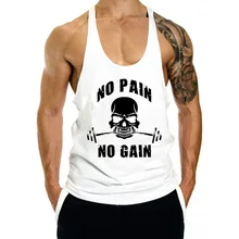 Amazon спортивные упражнения Повседневный череп быстросохнущая дышащая одежда с разрезом хлопок Occident Мода Фитнес жилет