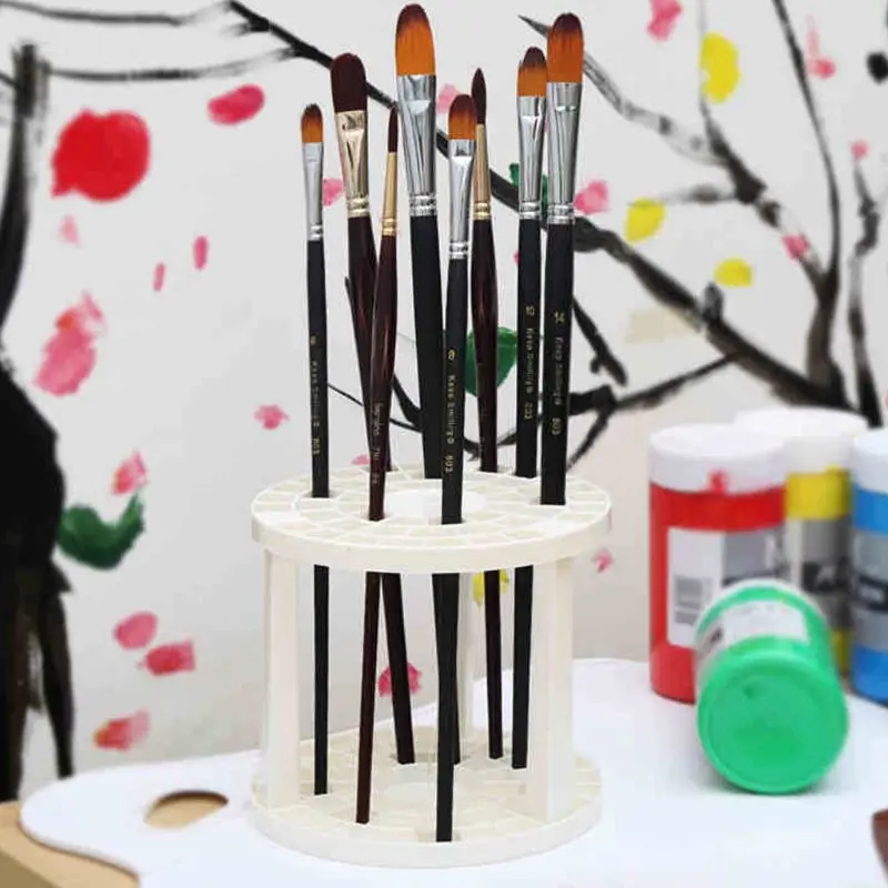 

Brush Organizer Multi Holder Bin Artist Paint Painting Brushes Storage Plastic
