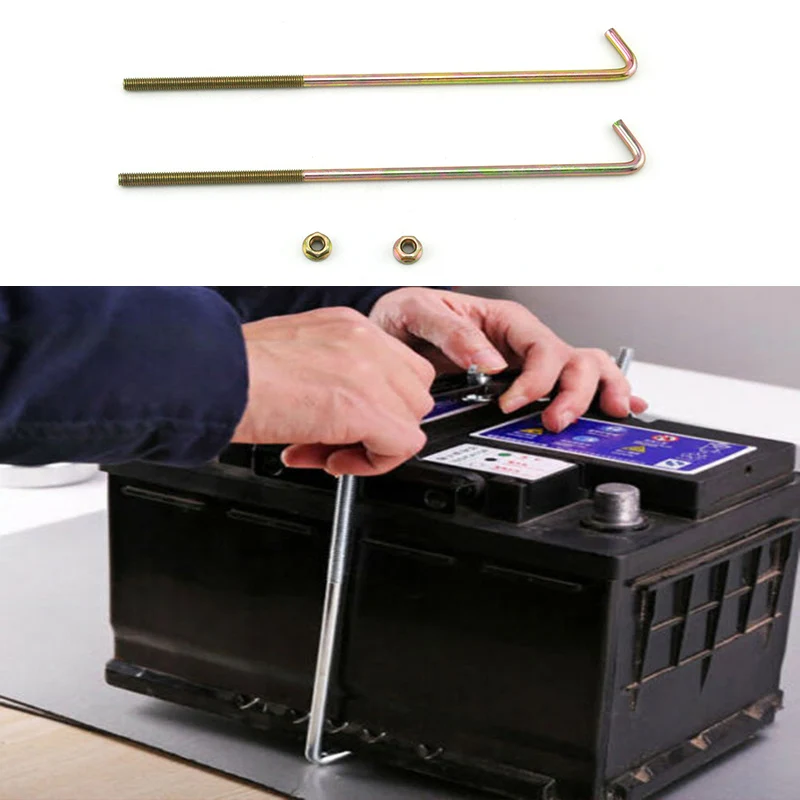 23cm Car Battery Tray Battery Holder Hold Down Clamp Screws Stainless