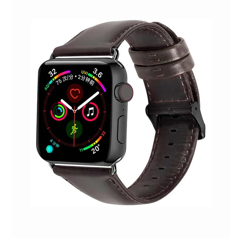 Ремешок из натуральной кожи для apple watch correa 4(iwatch 5) 40 мм 44 мм apple watch 3 2 1 42 мм 38 мм браслет наручные часы ремешок для часов
