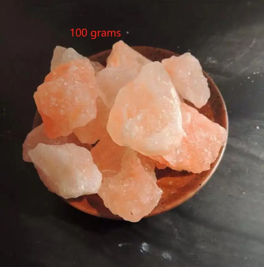 Натуральная Розовая Гималайская каменная соль для украшения своими руками - Цвет: 100 grams