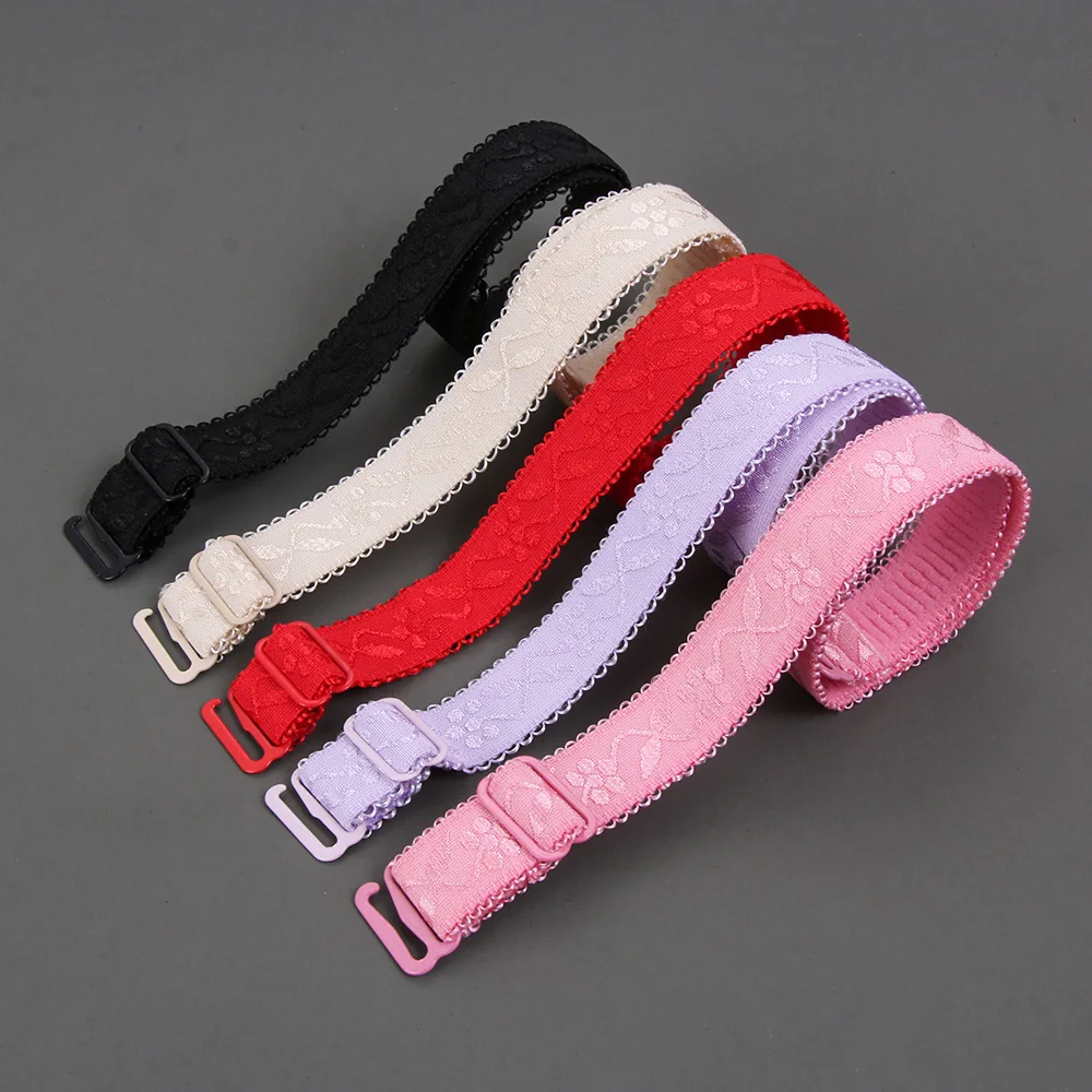 2 пары Регулируемый вышитый бюстгальтер на бретельках Женский Мягкий съемный эластичный плечевой ремень женский сменный бюстгальтер аксессуары