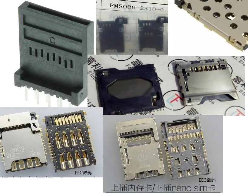 5 шт. SIM SD Держатель для карт Разъем для карты TF SF72S006VBAR2500 FMS006-2310-0 PJS008U-3000-0 FPS009-2409-0 fps009-26c29022-0