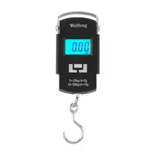 50kg 5g LCD Screen Digital Hanging Scale with Backlight and Hook Electronic Weighing Luggage Scale Travel Balance Scales WH-A08L 30kg high accuracy electronic price computing weighing scales digital hanging hook crane scale