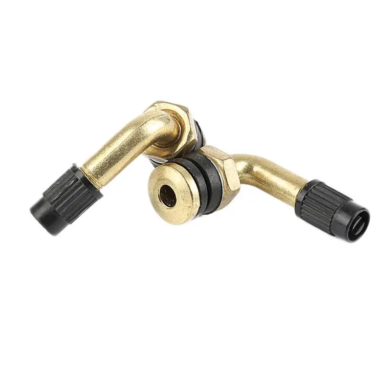 

2pcs Car Truck Motorcycle Auto Angle Brass 90 Degree Air Tyre Valve Extension Adaptor Schrader Valve Stem Wheel Tires Parts