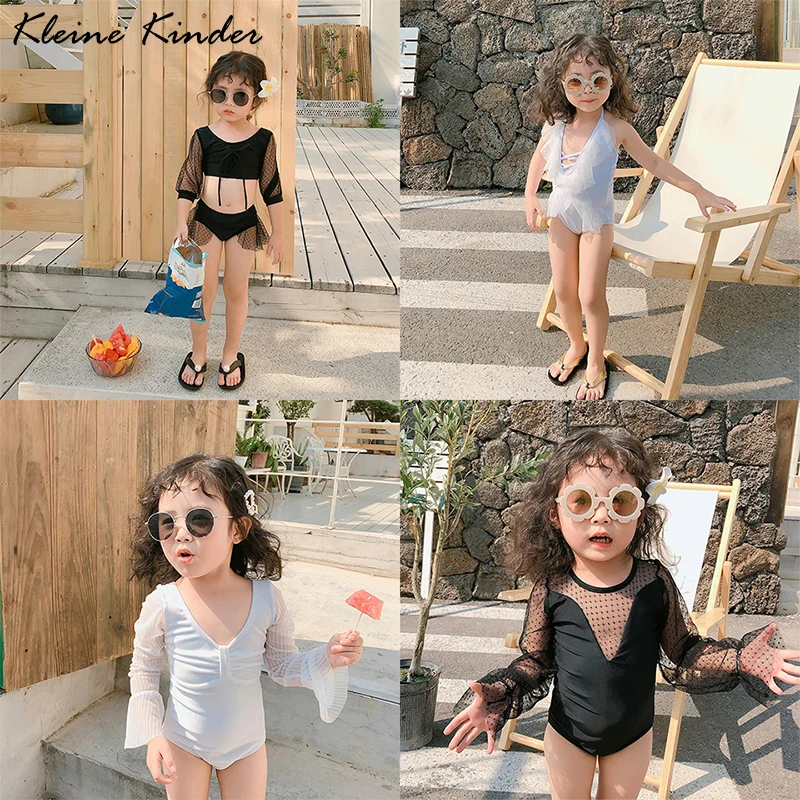 Купальный костюм для маленьких девочек; одежда для купания; лето г.; кружевное сексуальное детское бикини; комплект одежды для купания; детский купальный костюм; пляжный костюм