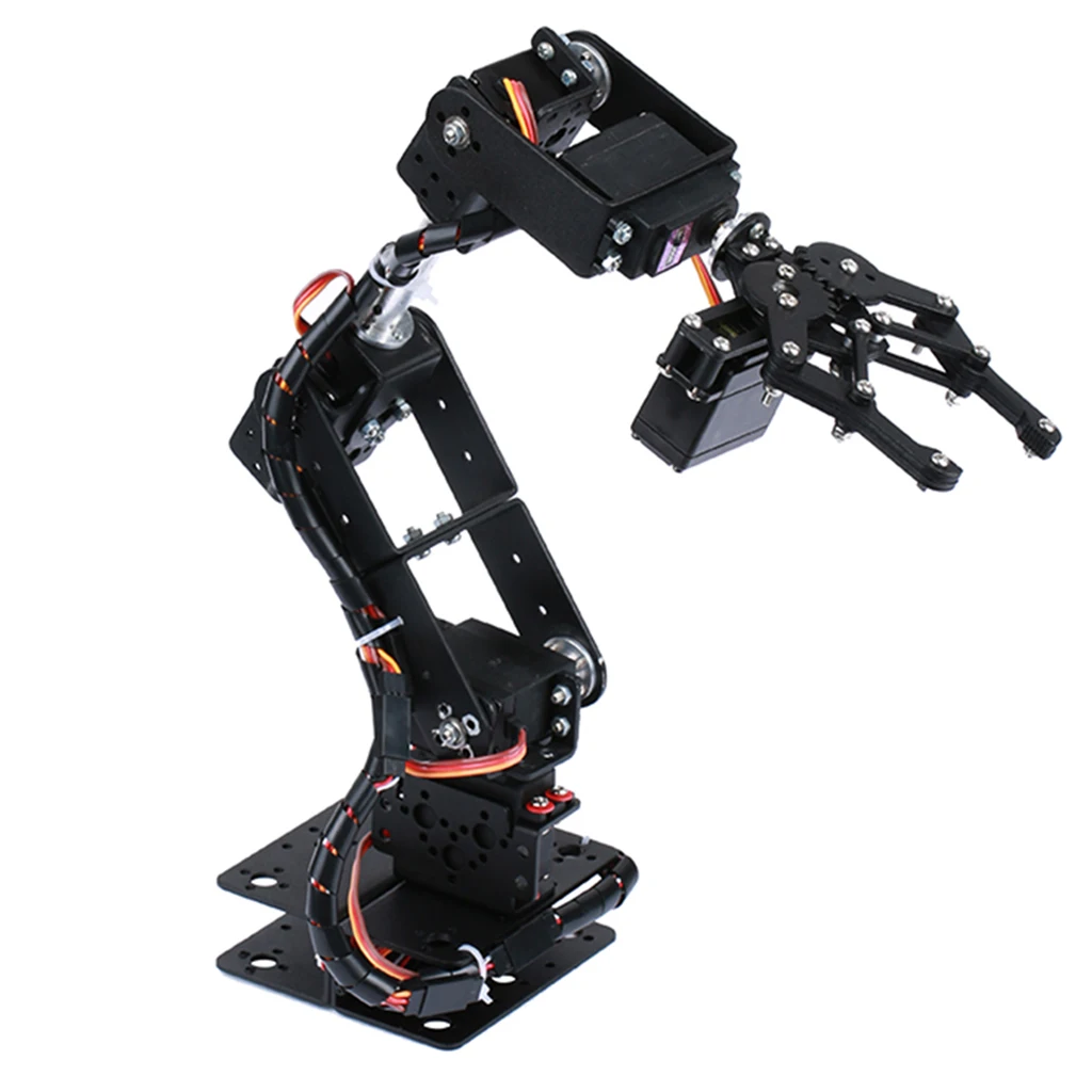 1 шт. DIY RC умный робот 6-сервопривод механическая рука Детские обучающие игрушки