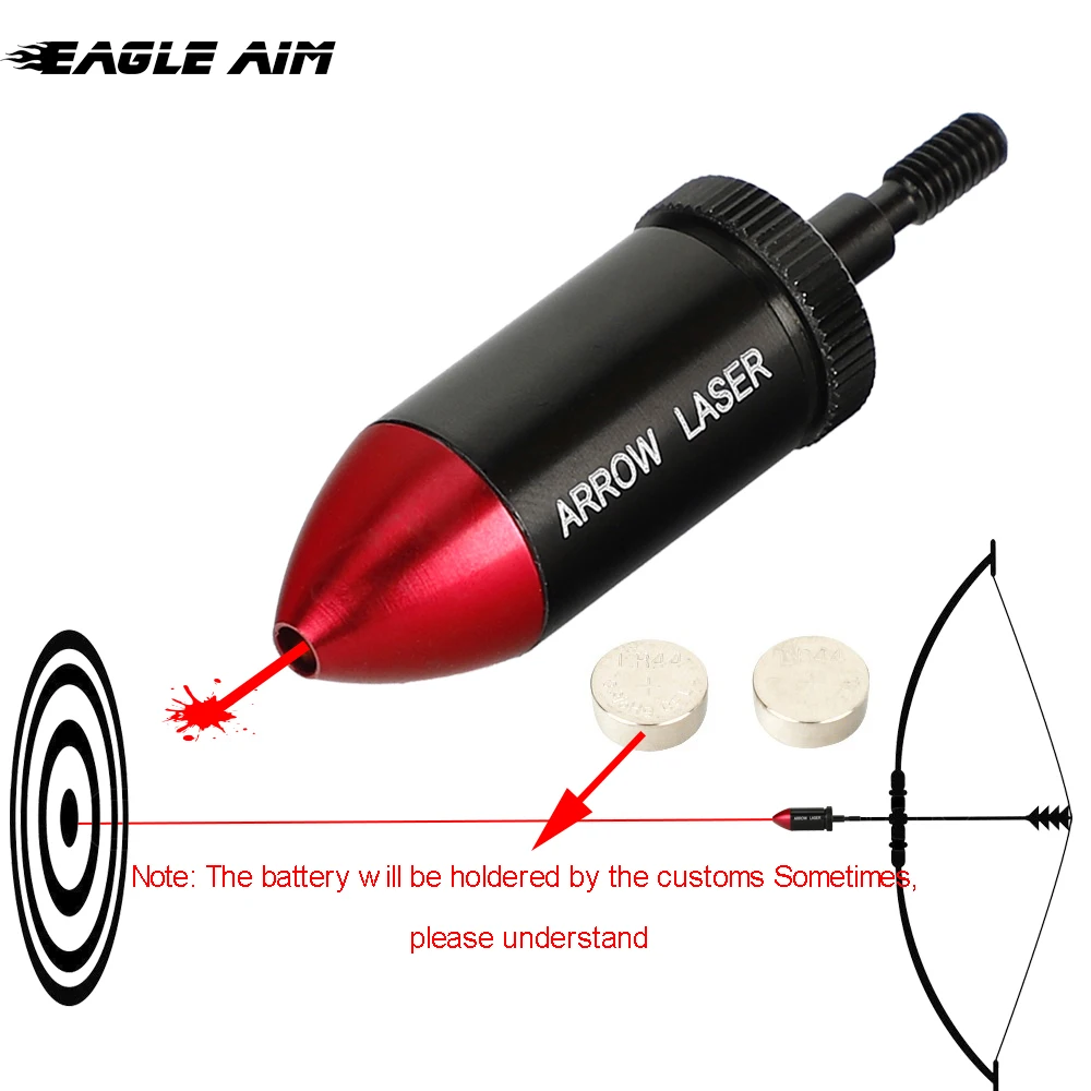 

635-655nw Aluminum Archery Hunting Red Dot Laser Bore Sight Collimator kit Bow Arrows BoreSighter for Crossbow Archery