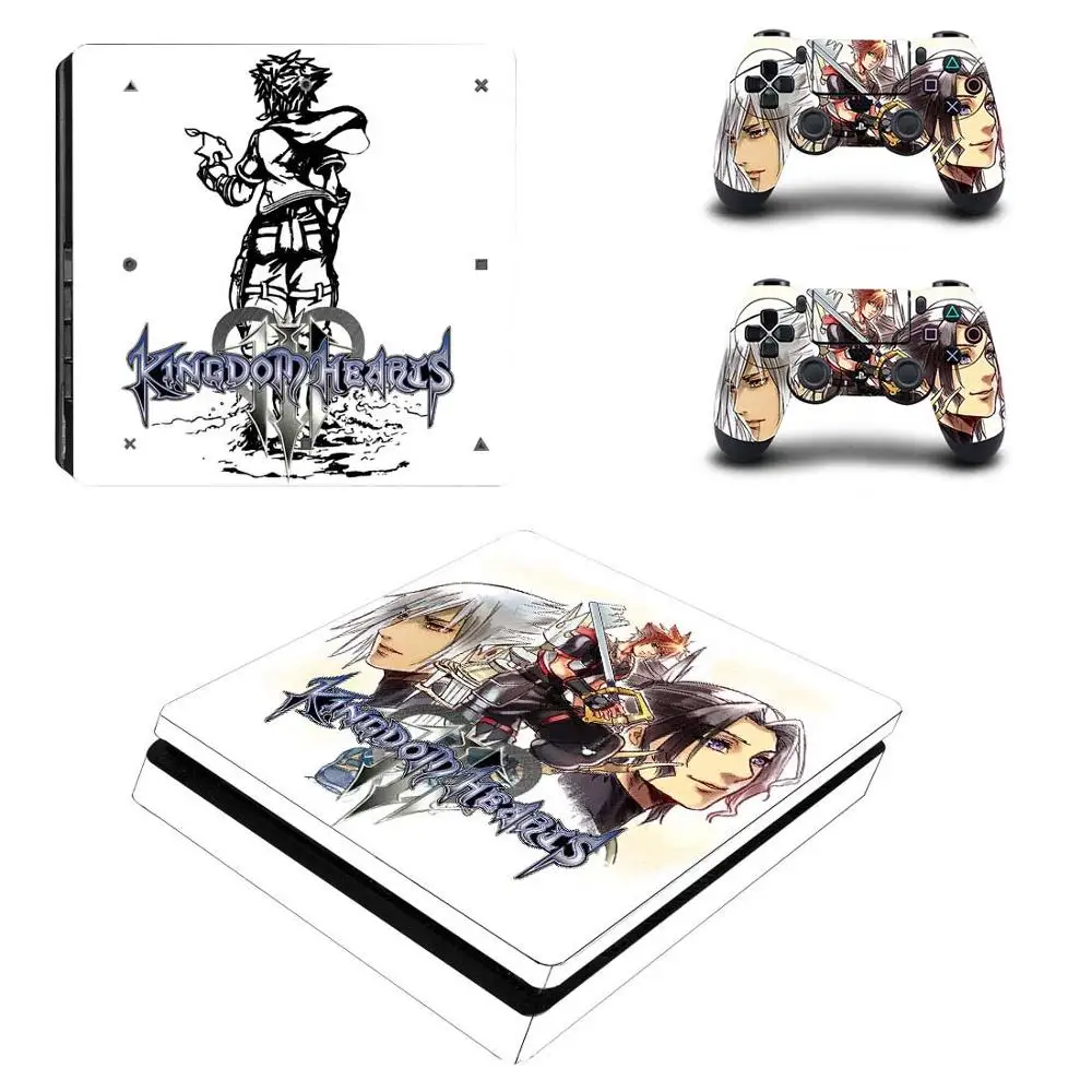 Kingdom Hearts 3 Полное покрытие PS4 тонкая наклейка s Play station 4 кожа Наклейка для playstation 4 PS4 тонкая консоль и контроллер скины