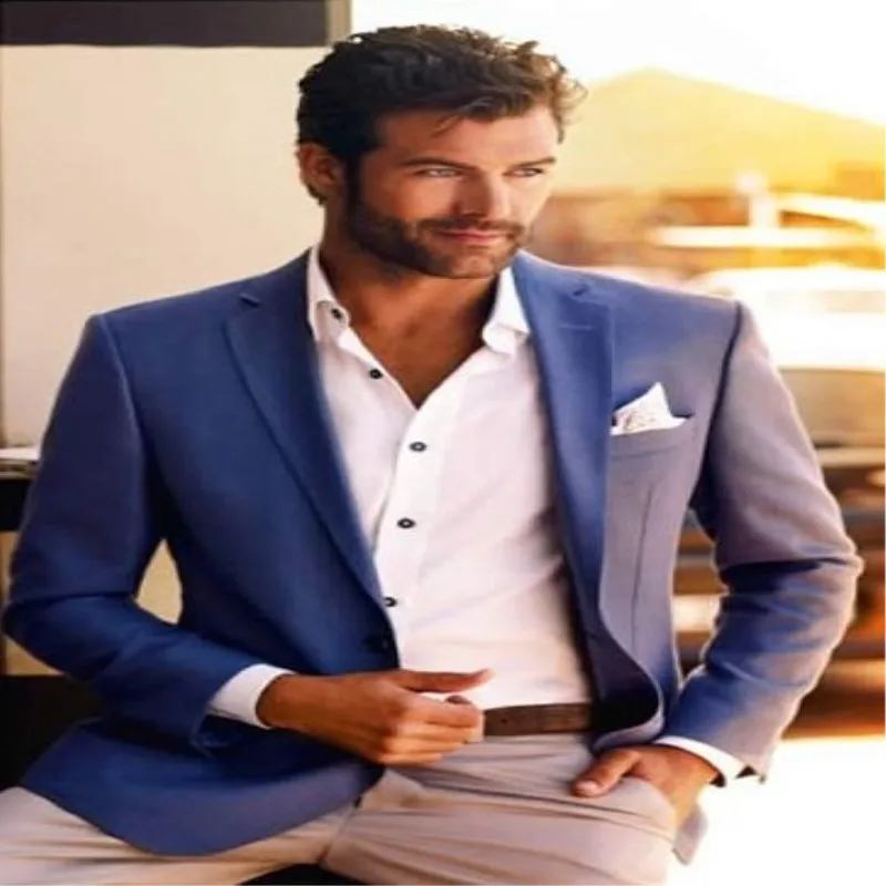 

Tailor Made Hot Pink Purple Bridegrooms Tuxedos For Male Slim Fit 2 Pieces Men's Wedding Prom Dinner Suits Best Man Blazer Pants