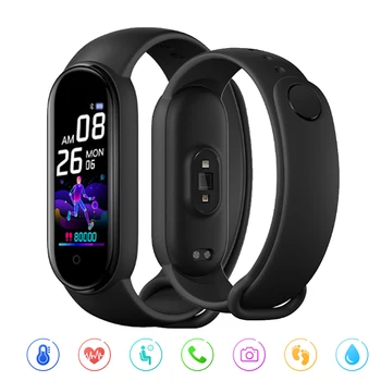 

Smart Watch Men Women Band Fitness Tracker Bracelet M5 Band Strap Heart Rate Blood Pressure Pedometer Bluetooth Smart Wristband