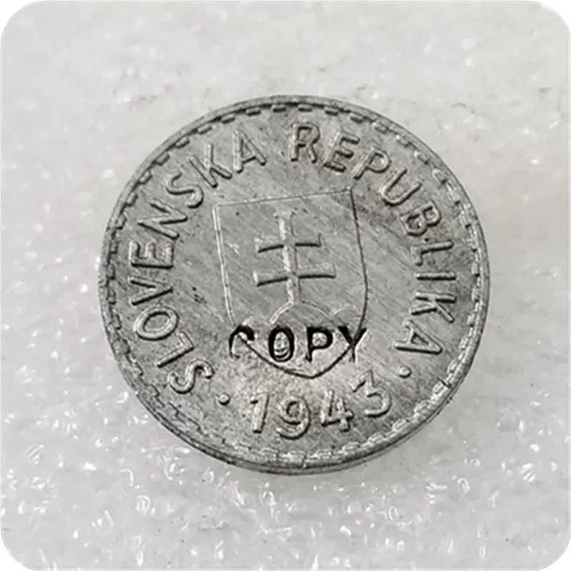 1943 г. Горки 10 халиеров(пробный удар)(цинк) копии монет памятные монеты-копии монет медаль коллекционные монеты значок