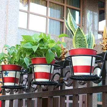 

Wall Hanging Flower Vase Pot Wall Basket Holder Garden Balcony Flower Stand