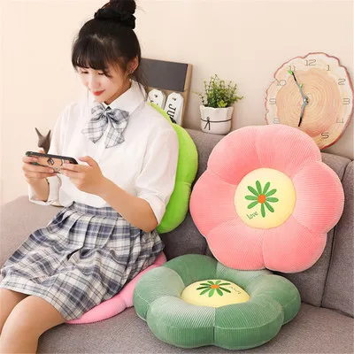 

New Product Fresh And Cute Little Daisy Flower Cushion Student Nap Pillow Office Breathable Plush Chair Tatami Mat Ae118