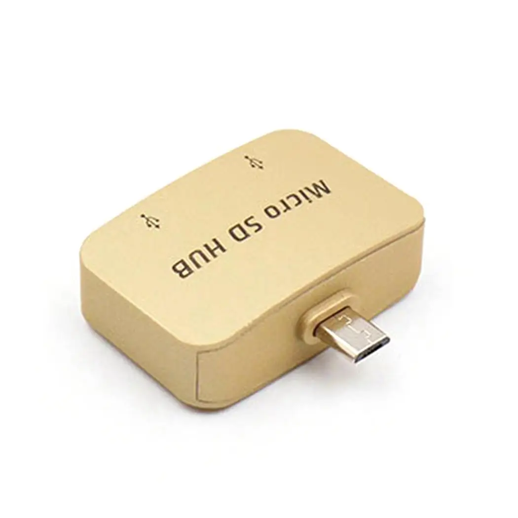 Новый OTG 2 порта USB флэш драйвер для смартфона черный золотой серебряный планшеты
