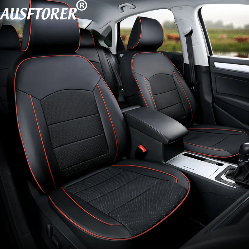 Чехлы для сидений из перфорированной натуральной кожи и кожзаменителя Subaru Forester