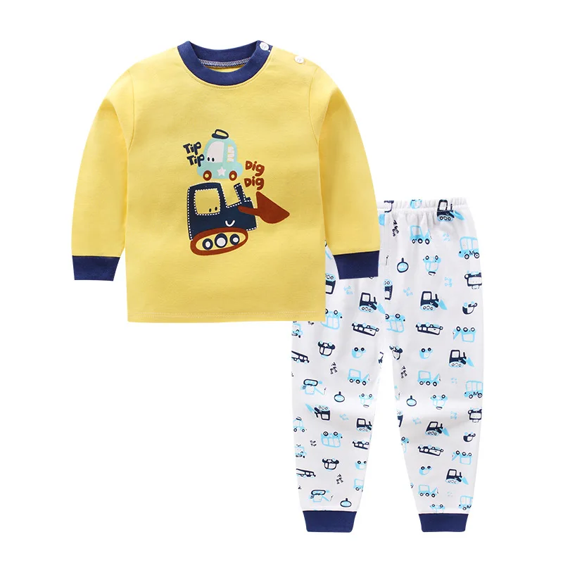 Детская осенняя одежда из 2 предметов комплект одежды для мальчиков, футболка+ штаны, Модный хлопковый комплект одежды с принтом для маленьких мальчиков, одежда для маленьких девочек