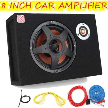 

8Inch 480W Car Audio Subwoofer Car Audio Slim Under Seat Active Subwoofer Bass Amplifier Speaker Car Amplifier Subwoofers Woofer