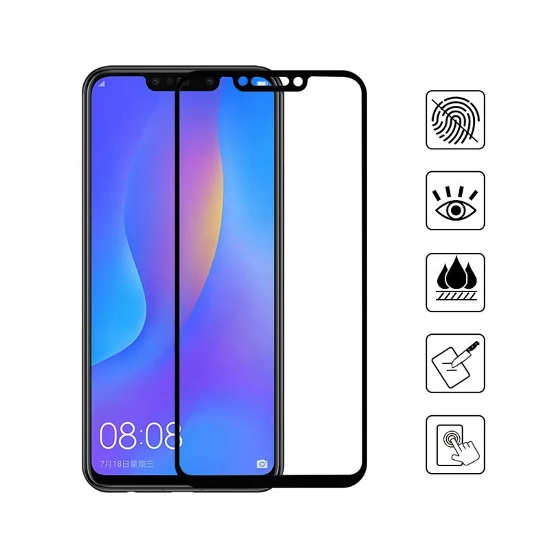 

5D Curved Edge Full Covered For Huawei Nova 3I Tempered Glass Screen Protector For Huawei Nova 3i Screen Protective Glass