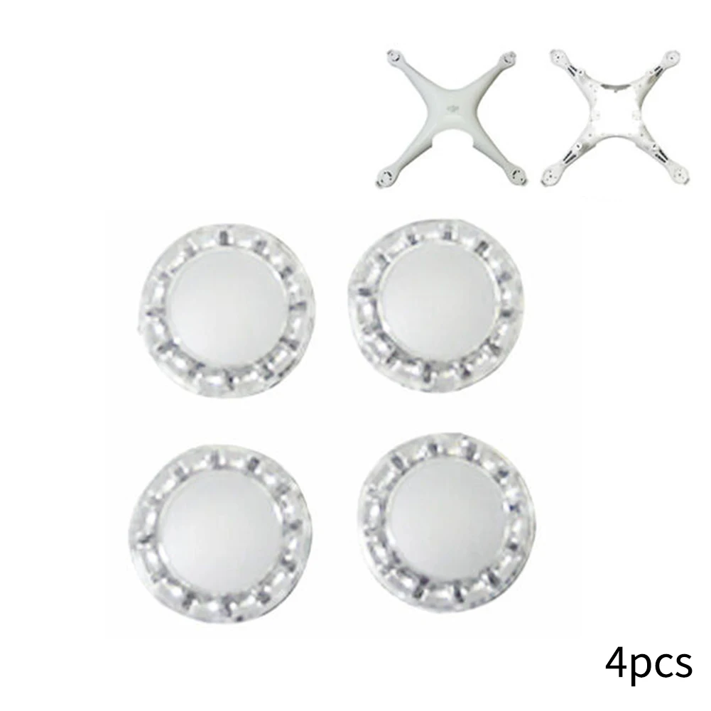 

Transparent LED Shade Round Repair Easy Install Plastic Professional Lamp Cover Removable Protective For DJI Phantom 4 Pro Drone