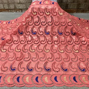 

5yards bazin brode fabric newest cotton bazin riche 2020 nouveau hot selling swiss voile lace guinea brocade fabric L18-34