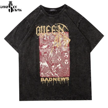 

Lindsey Seader 2020 T Shirt Abstract Printing Women Men's Tee Shirts Short Sleeve Fashion Loose Version Tees Hip Hop Streetwear