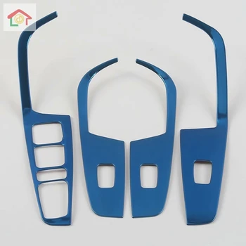 

For Hyundai IX35 2018 Inner Door Armrest Window Switch Button Protector Cover Trim Interior Accessories Stainless Steel